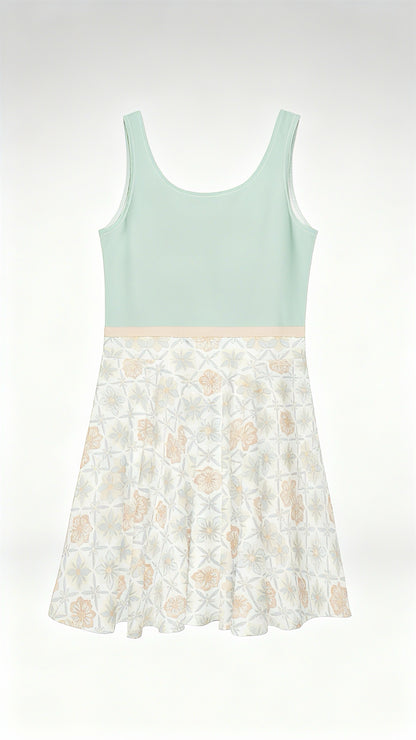 Classy Print Flare Dress