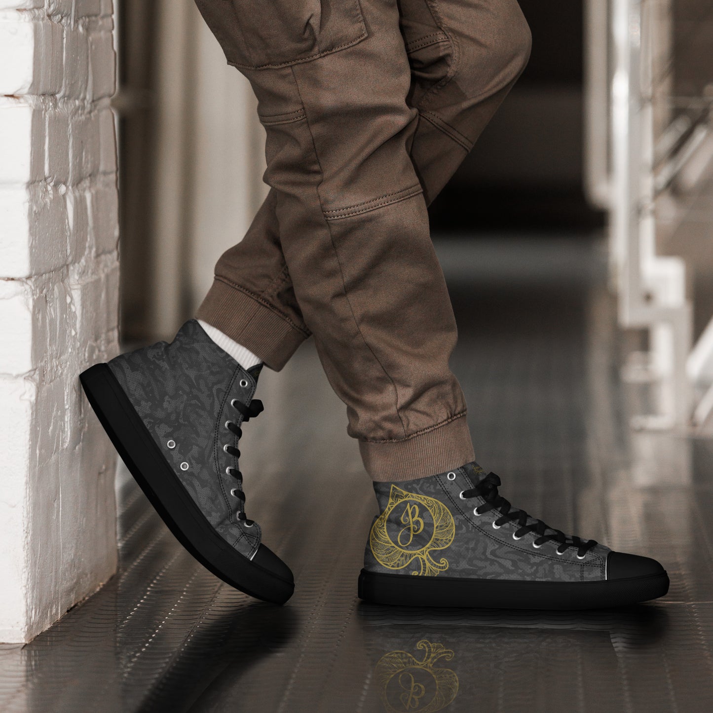 Lucky JB Camo Men’s high top canvas shoes